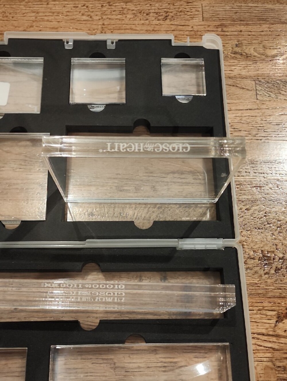 Close to my Heart Stamp Acrylic Block storage case with 12 Blocks - Picture 3 of 3